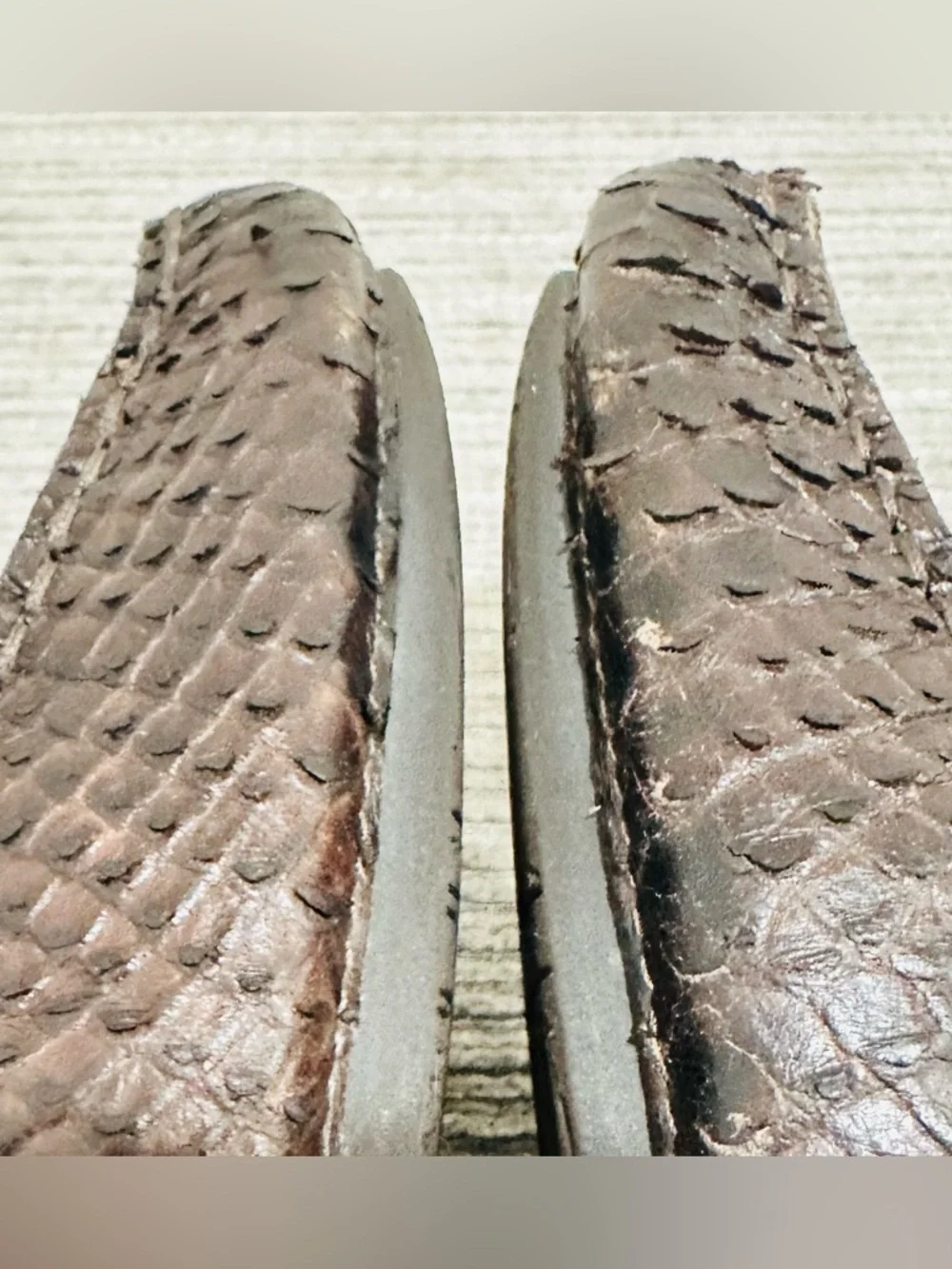 COACH Gary Men's Genuine Python Snakeskin Driving Loafers Shoes Brown 8,5 D - Picture 10 of 13